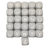 Silikonbuchstaben hellgrau